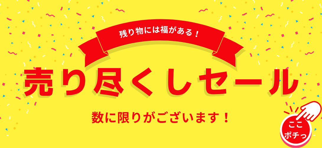 数量限定!売り尽くしセール!