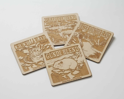 【オリジナル】木製彫刻コースター