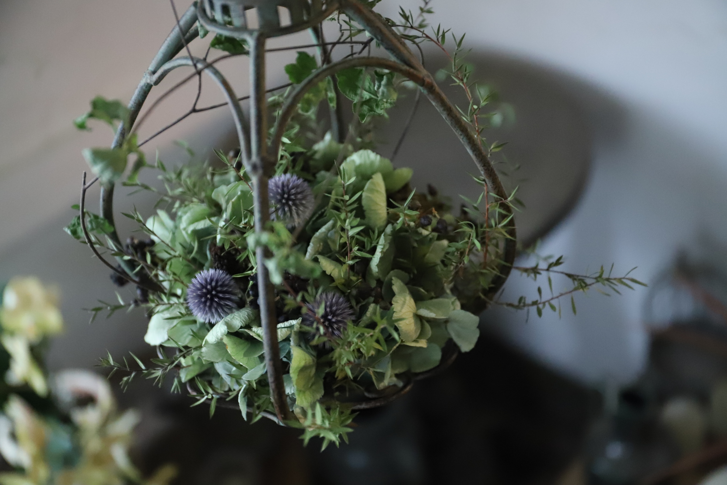 ありす　フラワーデザインキャンドル ぷらんぷら〜んシリーズ＜ajisai ＞キャンドルなし