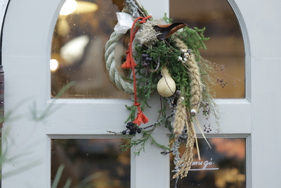 迎春飾り＜１１＞しめ縄藁