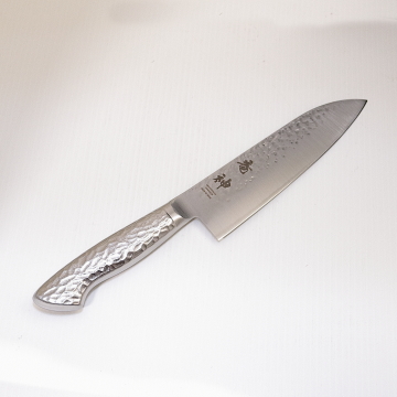 竜神 槌目三徳包丁 180mm 竜神 槌目三徳180mm | 燕三条金物本舗