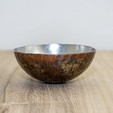 ぐい呑み 平形「打込象嵌文 ~斜岩~」 | 燕三条金物本舗