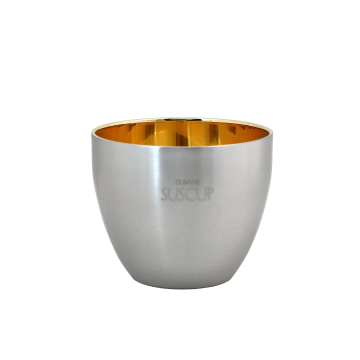 二重構造ぐい呑み　さくら(内面24金)