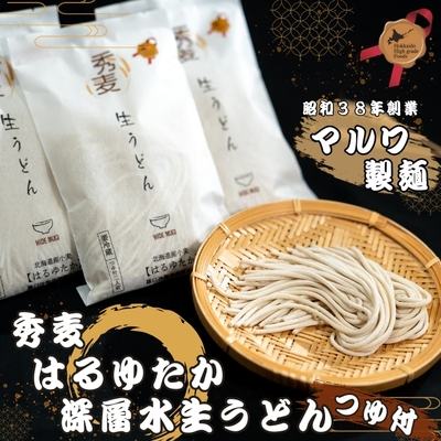 秀麦はるゆたか深層水生うどん つゆ付