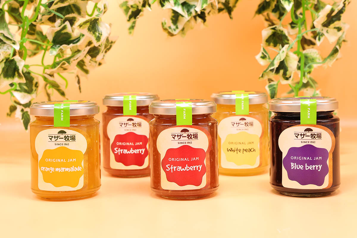 オリジナルジャム5本セット | マザー牧場ウェブショップ
