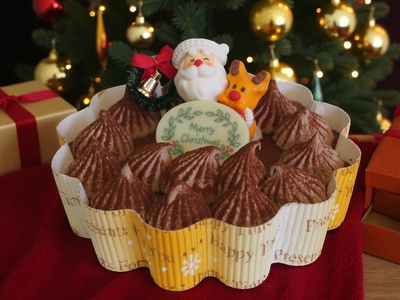 Xmasｱｲｽｹｰｷ　チョコ