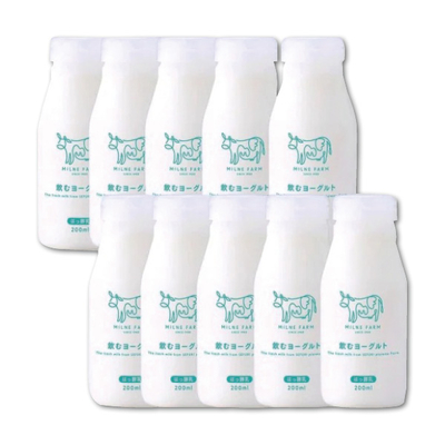 【佐賀脊振高原ミルン牧場】自家製生乳で作った飲むヨーグルトセット