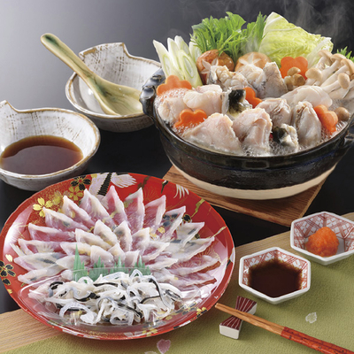 【関とら本店】とらふく刺身・とらふくちりセット