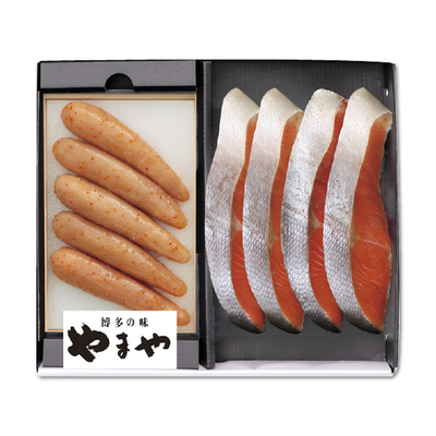 【やまや】明太150g・紅鮭4切セット