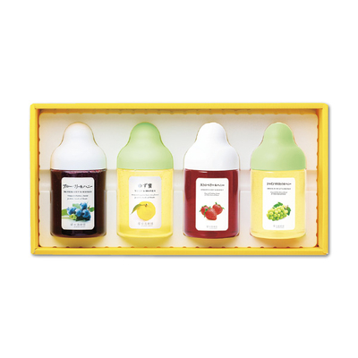 【杉養蜂園】果汁入りはちみつ4本セット