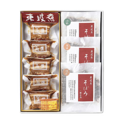 【坂本屋】東坡煮・東坡煮そぼろ詰合せ