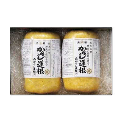 【熊本／元祖 森からし蓮根】からし蓮根中2本