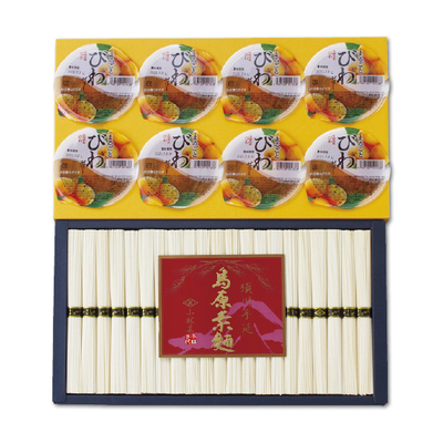 【小林甚製麺】島原手延べ素麺・びわゼリー詰合せ