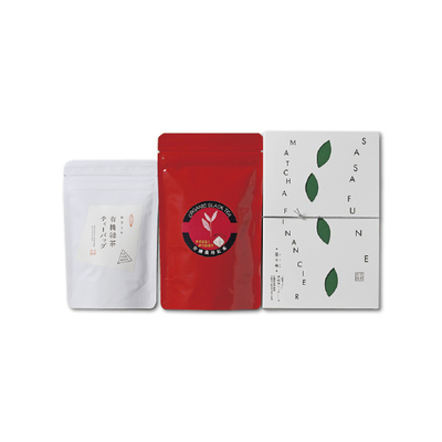 【北村茶園・茶の間】抹茶フィナンシェ・有機緑茶・和紅茶詰合せ