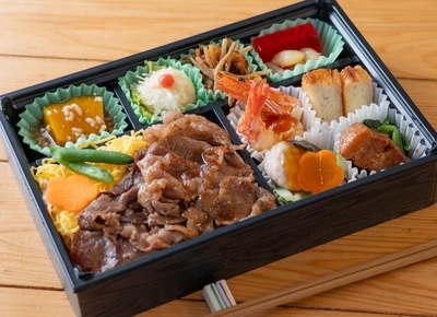 【旬彩ながや】⾧崎県産黒毛和牛御膳弁当
