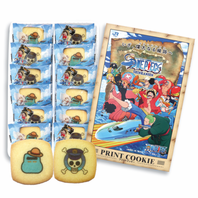 【ナガトヤ】 ワンピース新幹線プリントクッキー