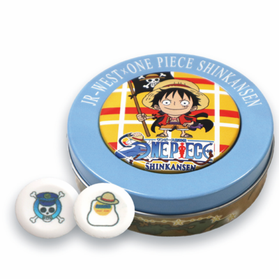 【ナガトヤ】ONE PIECE新幹線マグネット缶(モンキー・D・ルフィ号)