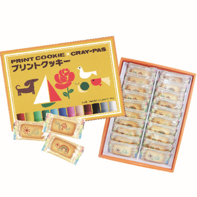 【ナガトヤ】 プリントクッキー(クレパス柄)