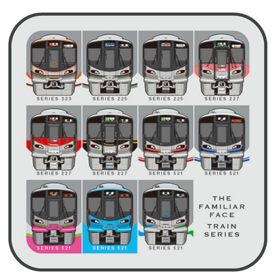 【立誠社】あの顔鉄道シリーズ　タオルハンカチ
