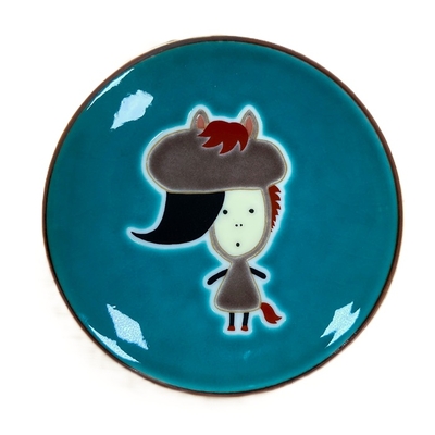 石川さん九谷豆皿・午年