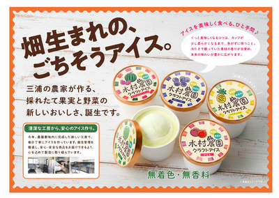 畑生まれのごちそうアイス。