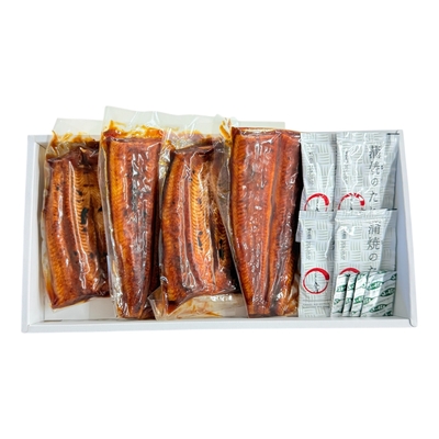 期間限定：真空蒲焼ﾊｰﾌｻｲｽﾞ４枚入りｾｯﾄ