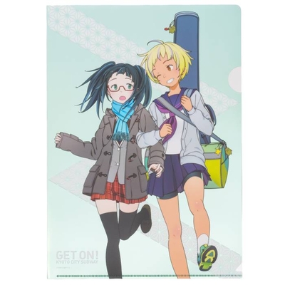 &rdquo;地下鉄に乗る&rdquo;クリアファイル「咲＆ミサ」（メタリック調）