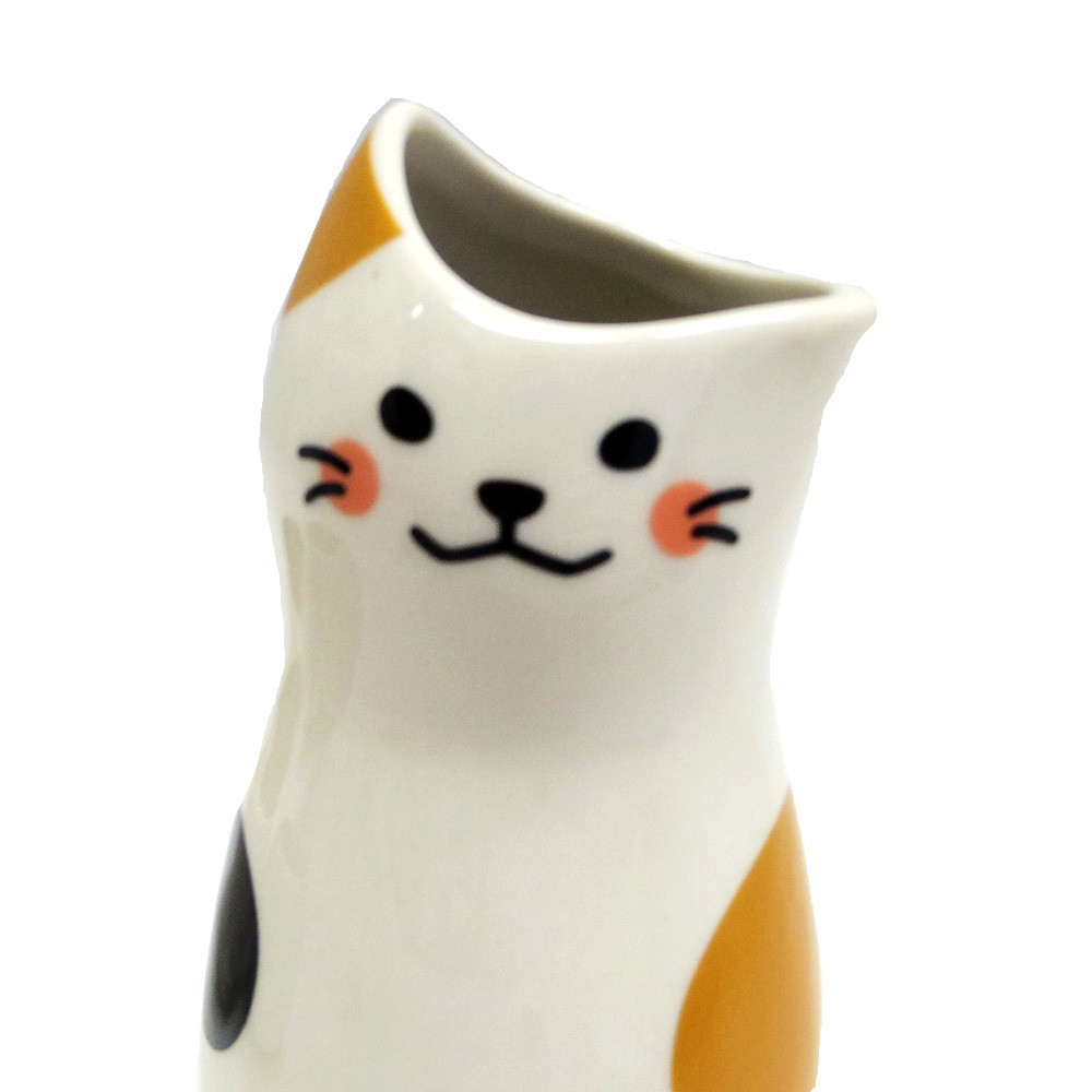 白亜器 猫口 お猪口 おちょこ おにょこ E Amazon.co.jp: 白亜器