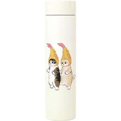 【ねこ雑貨 ランチグッズ】水筒 ステンレスボトル　モフサンド ポケミニボトル　ダブルえび天にゃん　180mL