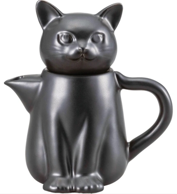 【ねこ雑貨 食器】洋食器 ティーポット　黒猫ティーポット