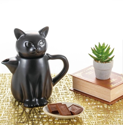 ねこ雑貨 食器】洋食器 ティーポット 黒猫ティーポット | タイムイン