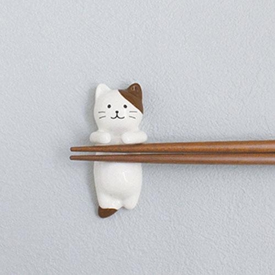 【ねこ雑貨 食器】和食器　お箸　お箸ぎゅっと 箸＆箸置きセット　ねこ