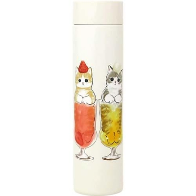 【ねこ雑貨 ランチグッズ】水筒 ステンレスボトル　モフサンド ポケミニボトル　猫パフェ　180mL