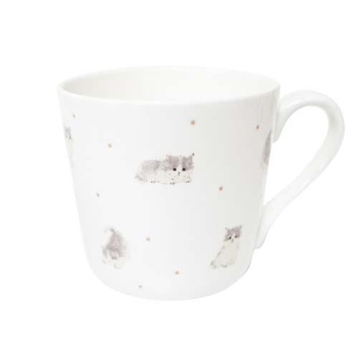 【ねこ雑貨 食器】マグカップ　nao sudou マグカップ　ネコ　ホワイト