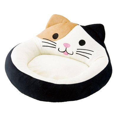 【猫のベッド】猫のカタチのラウンドベッド　Svans アニマルクッションCat