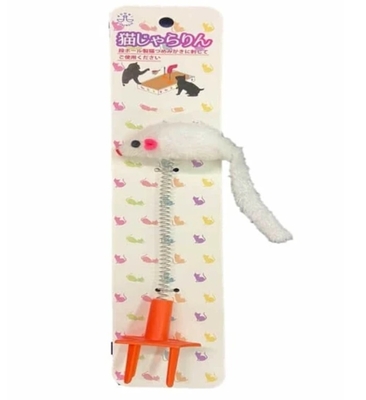 【猫の爪とぎ】猫のおもちゃ　爪とぎに立てて遊ぶ猫じゃらし　猫じゃらりん　ネズミ