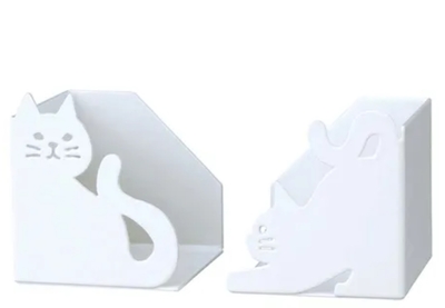 【ねこ雑貨 キッチン雑貨】台所用品　ネコデコキッチン ラップ＆ティッシュホルダー　ホワイト