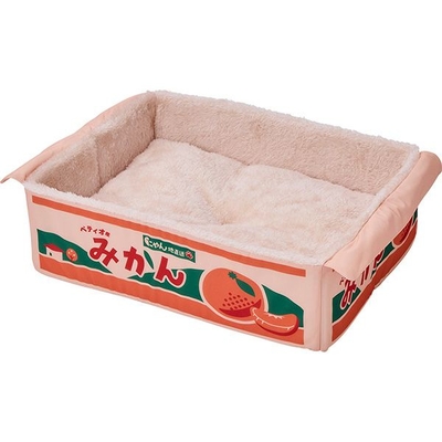 【猫のベッド】猫用ベッド　にゃん地直送 ぽかぽかBOX みかん