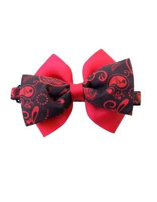 【猫の首輪】キャットカラー　にゃんカラー ビッグレッドリボン　レッド 　適応サイズ 17～27cm　バックルタイプ