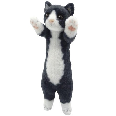 【ねこ雑貨 ぬいぐるみ】猫のぬいぐるみ　たっちぃZOOにゃんこぷち　ハチワレ　白黒猫
