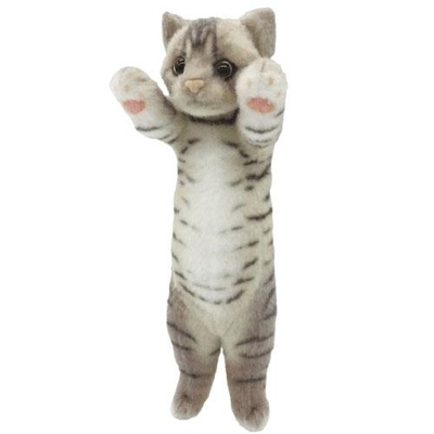 【ねこ雑貨 ぬいぐるみ】猫のぬいぐるみ　たっちぃZOOにゃんこぷち　サバトラ 茶