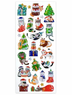 【ねこシール】クリスマスシール　ドロップシール　猫のクリスマス