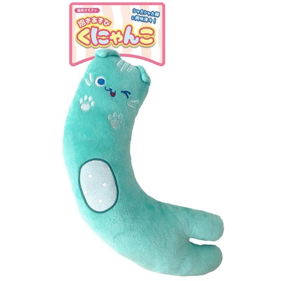 【猫のおもちゃ】ぬいぐるみ　抱きあそび　くにゃんこ ミント　けりけり抱っこ玩具！！抱きぐるみ！