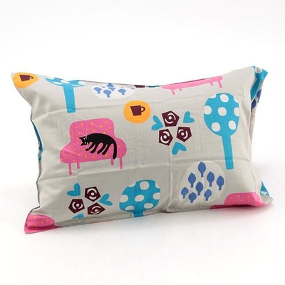 【ねこ雑貨 寝具】枕カバー　ATSUKO MATANO ピローケース　マタノアツコ 夢見る猫 　グレー　63cm&times;43cmの枕に対応