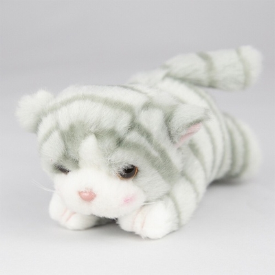 【ねこ雑貨 ぬいぐるみ】猫のぬいぐるみ　這い猫のプチシェリー　小さな子猫のぬいぐるみ　グレートラ猫