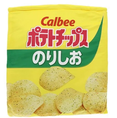 【猫の遊具】トンネルベッド　カルビーベッド　ポテトチップス のりしお　イエロー　もぐって遊べるベッド　犬猫用