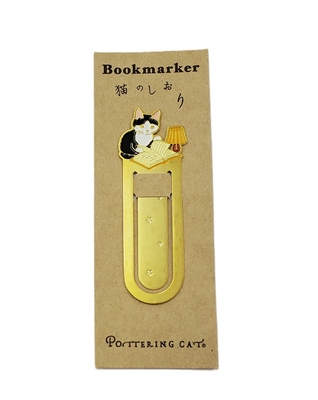 【ねこ文具】ポタリングキャット  猫のしおり　読書４　ブックマーカー