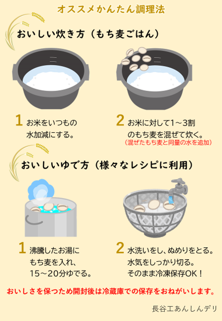 たなかみのもち麦（はねうまもち）300g ＜送料別＞ | 長谷工あんしん