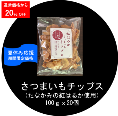 さつまいもチップス 100g x 20個