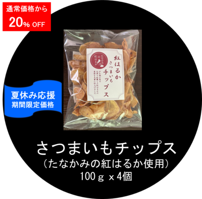 さつまいもチップス 100g x 4個